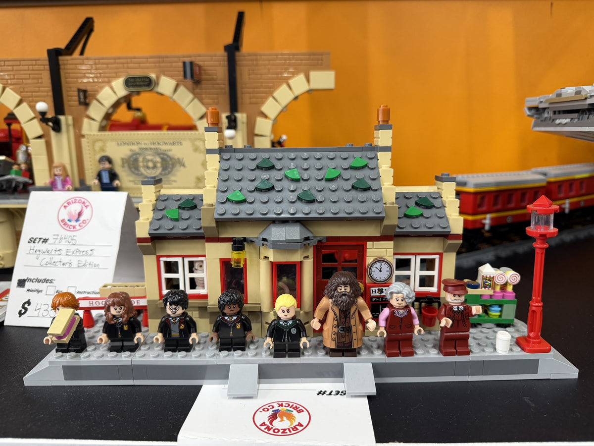 A pre-built LEGO Diagon Alley set with Harry Potter minifigures, priced and ready to buy